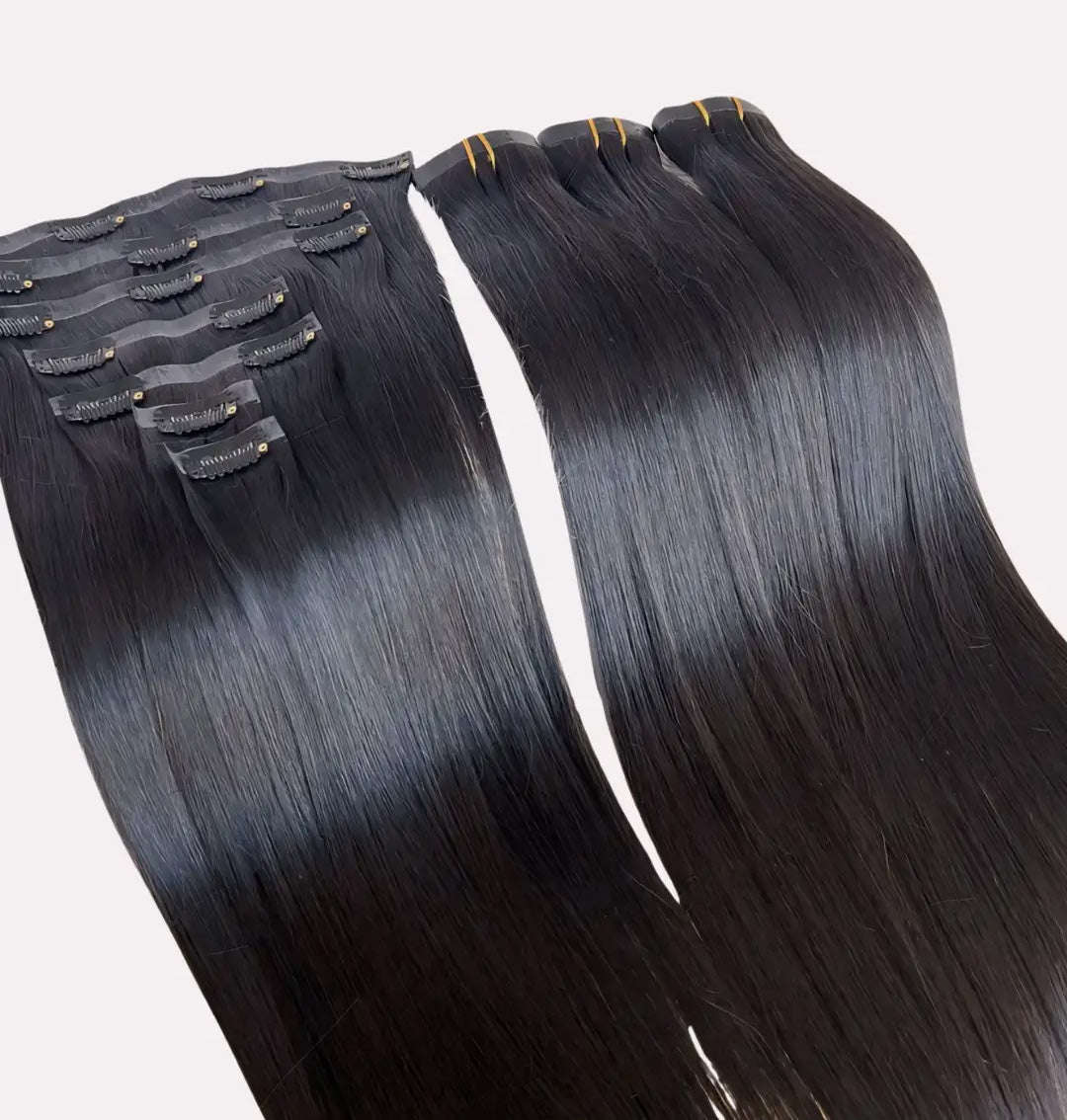Raw Virgin Seamless Clips-ins
